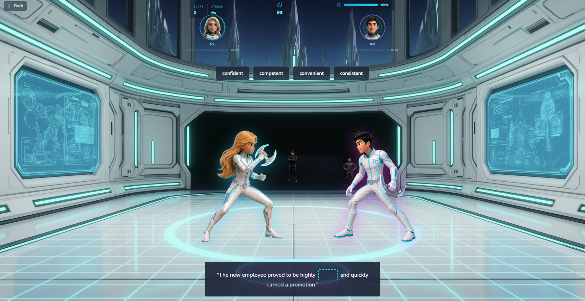 AstroStar combat arena gameplay