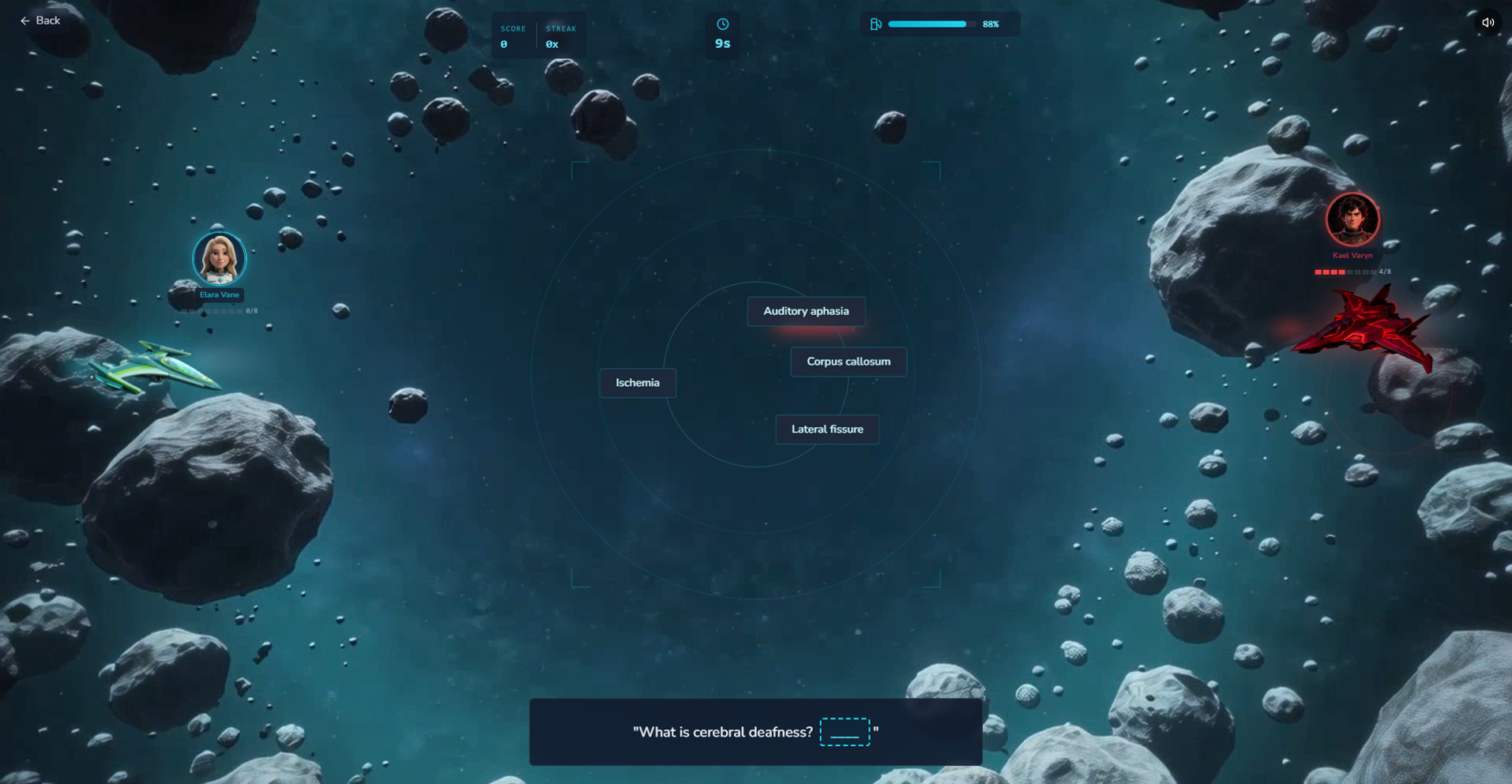 AstroStar Study Galactic asteroid battle gameplay